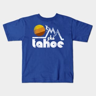 Retro Ski Tahoe Kids T-Shirt